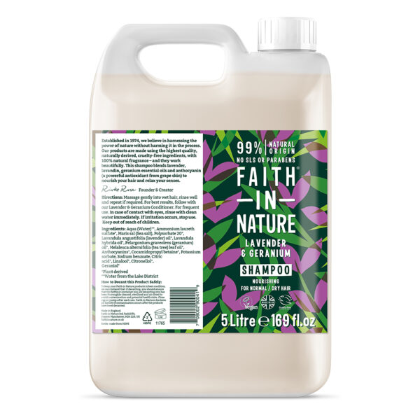 *On Offer* Faith in Nature Lavender & Geranium Shampoo 5L