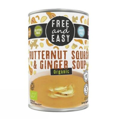 Free & Easy Organic Butternut Squash & Ginger Soup