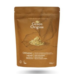 Green Origins Organic Shelled Hemp Seeds Raw 200g