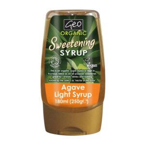 Geo Organics Sweetened Light Agave Syrup 250g