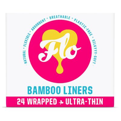 Here We Flo Bamboo Liners Wrapped