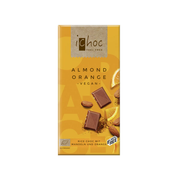 iChoc Almond Orange Chocolate 80g
