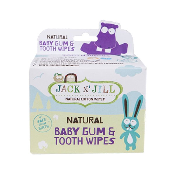 Jack N Jill Natural Baby Gum & Tooth Wipes 25 Sachets