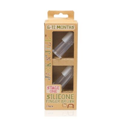 Jack N Jill Silicone Finger Brush 6-18 Months 2 Pack