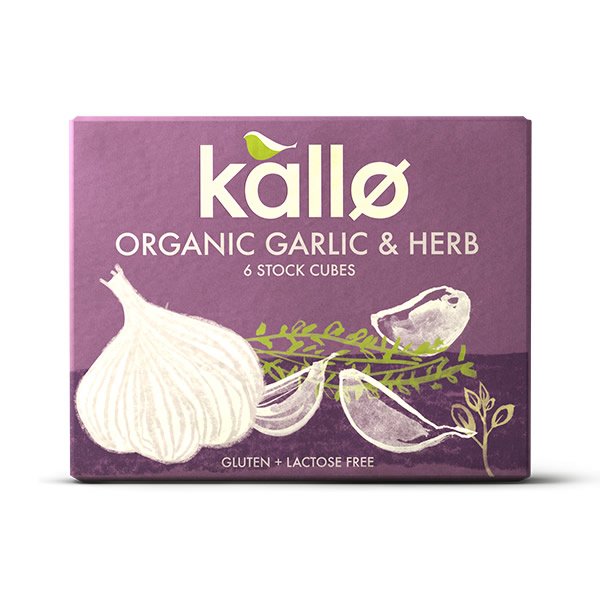 Kallo Garlic & Herb Stock Cubes 66g