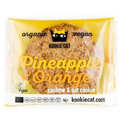 Kookie Cat Pineapple & Orange Organic Cashew & Oat Cookie