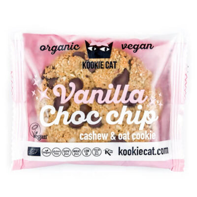 Kookie Cat Vanilla & Choco Chip Organic Cashew & Oat Cookie