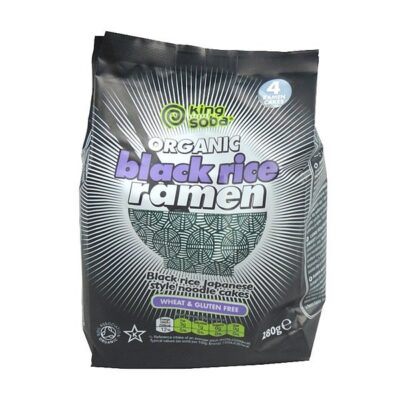King Soba Organic 4 Pack Black Rice Ramen Noodles