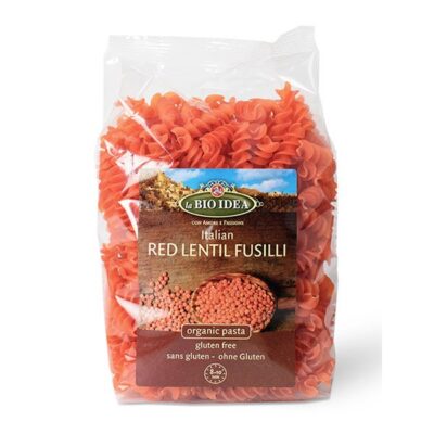 La Bio Idea Organic Gluten Free Red Lentil Fusilli