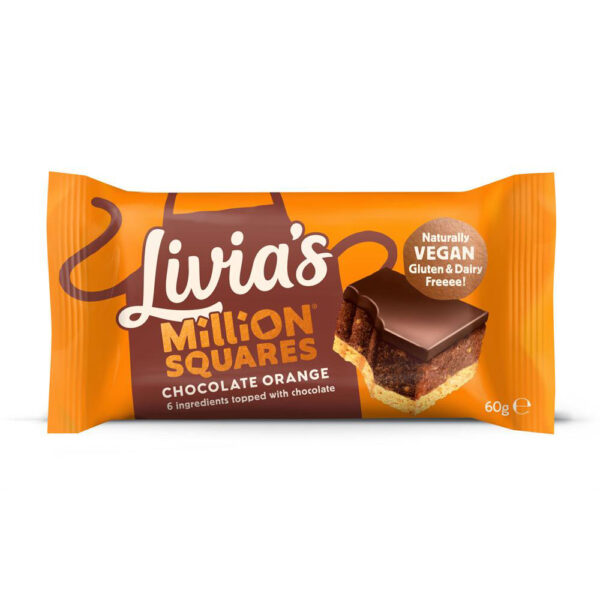 Livia's Kitchen Chocolate Orange Raw Millionaire Bites 60g