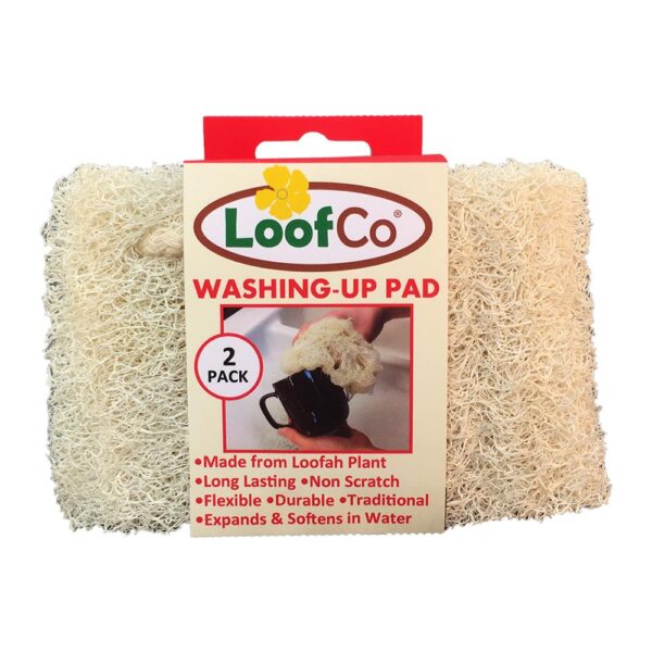 *On Offer* LoofCo Biodegradable Washing-Up Pads x2 X 6|LoofCo Biodegradable Washing-Up Pads x2 (Min. 6)