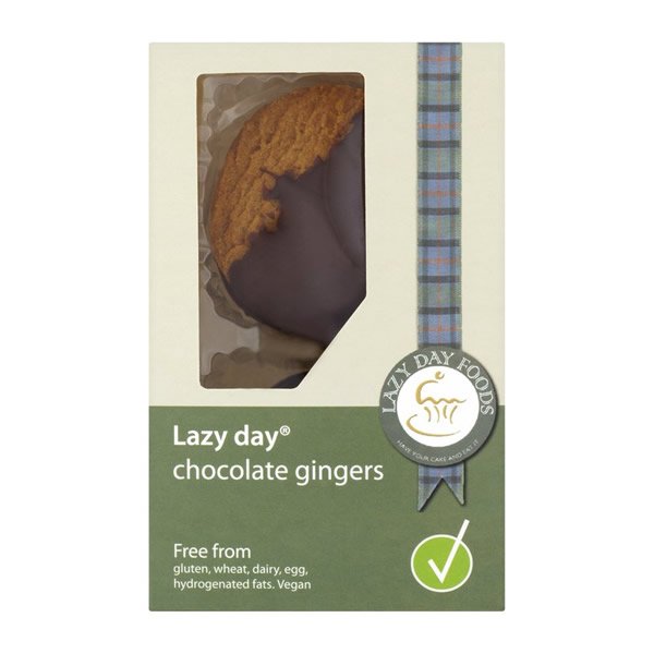 Lazy Days Dark Belgian Chocolate Gingers 125g