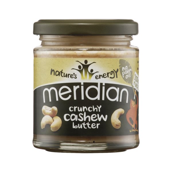 Meridian 100% Crunchy Cashew Butter 170g