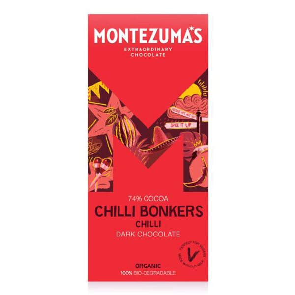 Montezumas Chocolate Organic Dark Chocolate Chilli Bar 100g