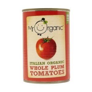 Mr Organic Whole Plum Tomato Tin 400g