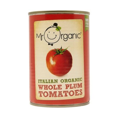 Mr Organic Whole Plum Tomato Tin