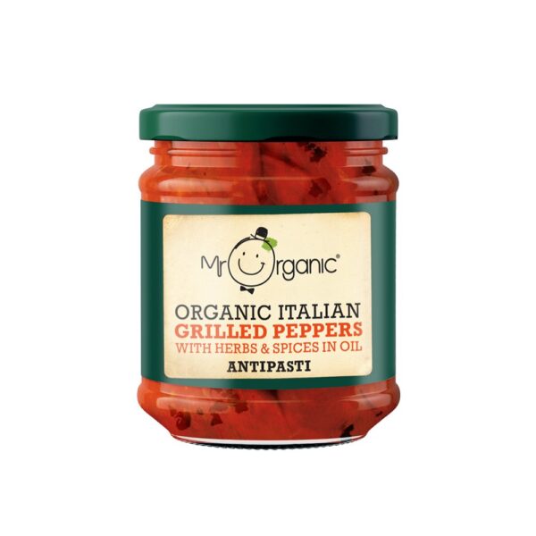 Mr Organic Grilled Peppers Antipasti 190g