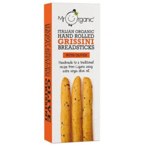 Mr Organic Grissini Breadsticks with Olives 130g