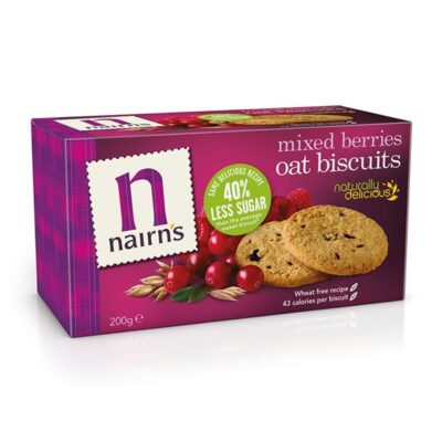 Nairns Mixed Berries Oaty Biscuits