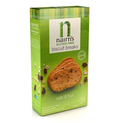 Nairns Gluten Free Oat & Fruit Biscuit Breaks 12 Box