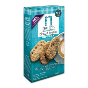 Nairns Gluten Free Dark Chocolate & Coconut Biscuit Break Chunky 160g