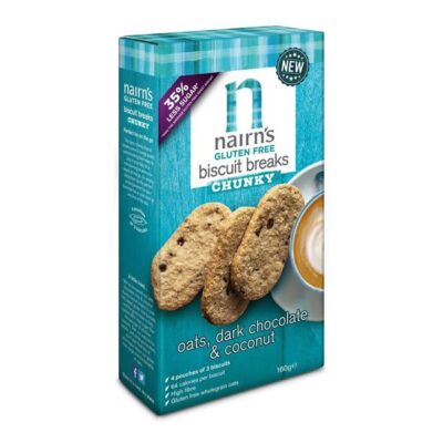 Nairns Gluten Free Dark Chocolate & Coconut Biscuit Break Chunky