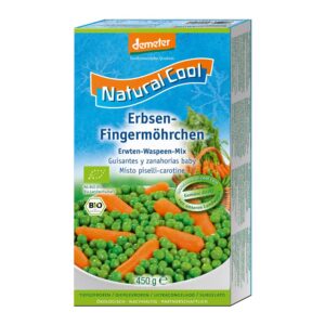 Natural Cool Organic Peas & Baby Carrots 450g (Min. 2)