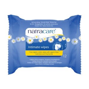 Natracare Organic Cotton Intimate Wipes 12 Wipes