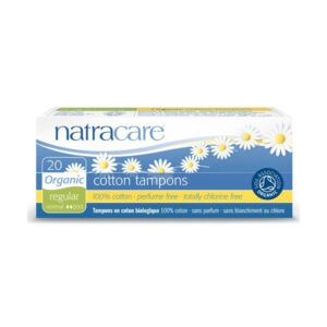 Natracare Organic Non Applicator Tampons Regular 20 Pieces