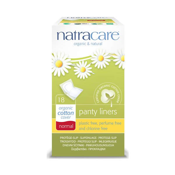 Natracare Organic Panty Liner Normal Wrapped 18 Pieces