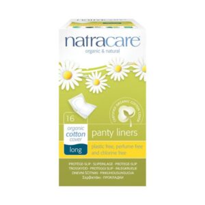 Natracare Organic Panty Liners Long Wrapped 16 Pieces