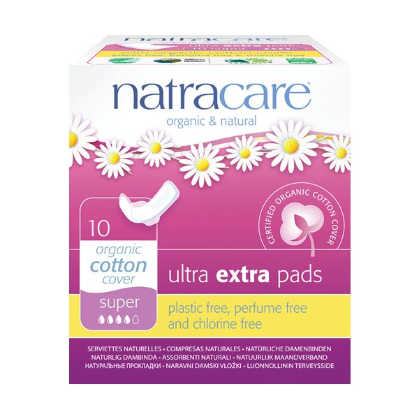 Natracare Organic Ultra Extra Pads Super 10 Pads