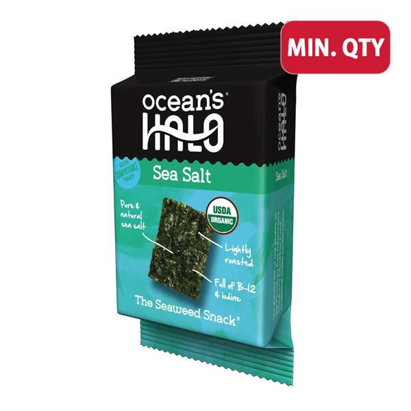 Ocean's Halo Sea Salt Organic Seaweed Snack 4g (Min. 4)