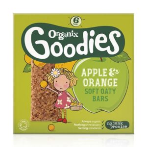 Organix Goodies Apple & Orange Oat Bars 6x30g