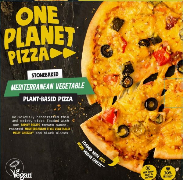 One Planet Mediterranean Vegetable Pizza 458g