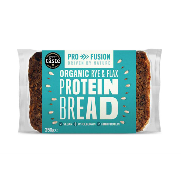 Profusion Profusion Organic Protein Bread Rye & Flax 250g