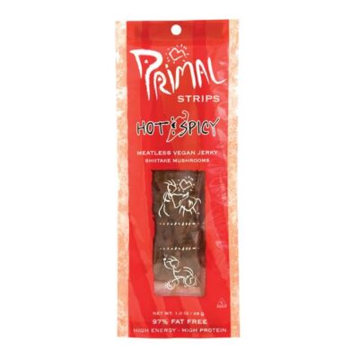 Primal Spirit Vegan Jerky Strips Hot Spicy