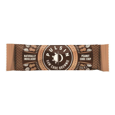 Pulsin Peanut Choc Chip High fibre Brownie