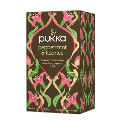 Pukka Herbs Digest Peppermint & Licorice 20 organic herbal tea sachets