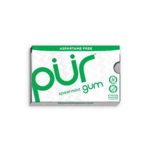 Pur Gum Spearmint Blister Pack 9 Pieces (Min. 4)|Pur Gum Spearmint Blister Pack 9 Pieces