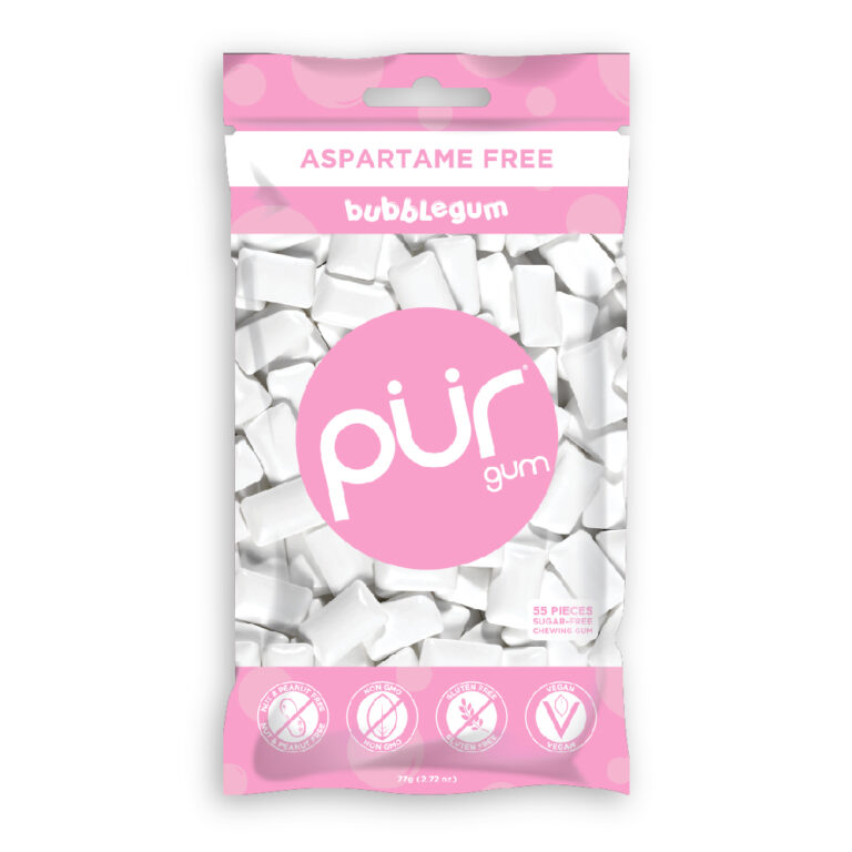 Pur Gum Bubblegum Flavour Chewing Gum Bag