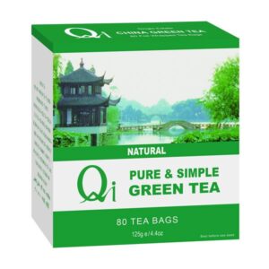 Qi Green Tea Pure & Simple 80 Bags