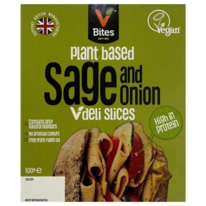 Vbites Vegi-Deli Sage and Onion Slices 100g