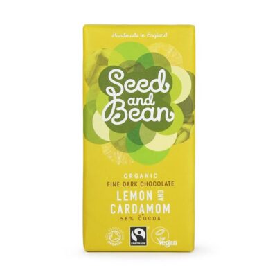 Seed & Bean Dark Chocolate Lemon & Cardamom Bar