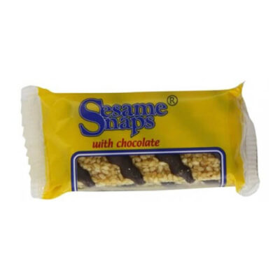 Sesame Snaps in Chocolate