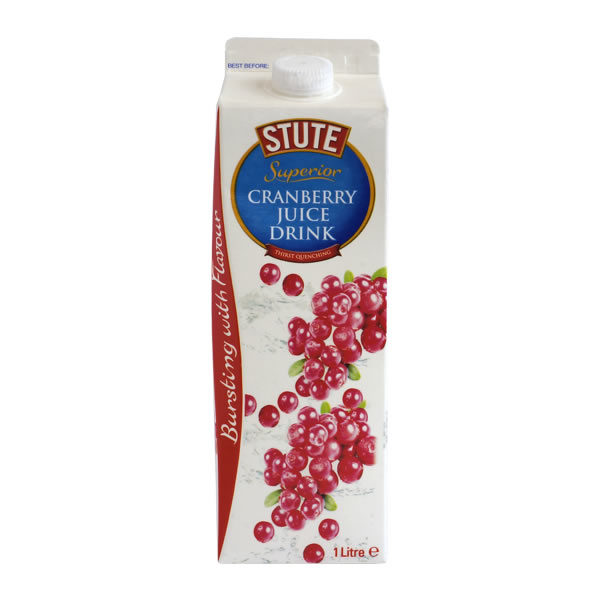 Stute Cranberry Juice 1L (Min. 4)|Stute Cranberry Juice 1L|Stute Cranberry Juice 1L (Min. 4)
