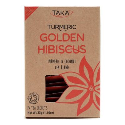 Taka Turmeric Organic Hibiscus Cinnamon - 15 Tea Bags