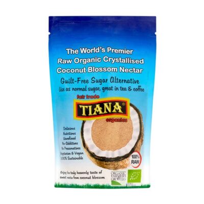 Tiana Organic crystallised coconut nectar with caramel notes