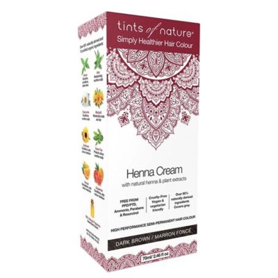 Tints of Nature Dark Brown Tints Henna Cream Semi-Permanent Hair Colour