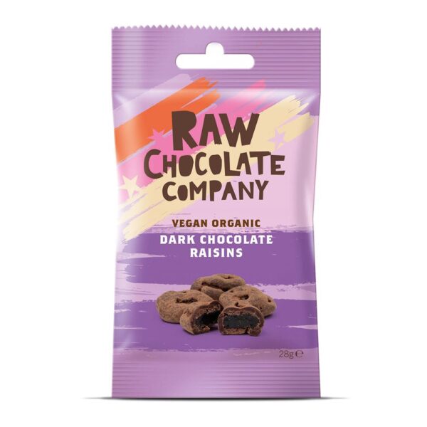 The Raw Chocolate Company Organic Raw Chocolate Raisins 28g X 12|The Raw Chocolate Company Organic Raw Chocolate Raisins 28g (Min. 12)